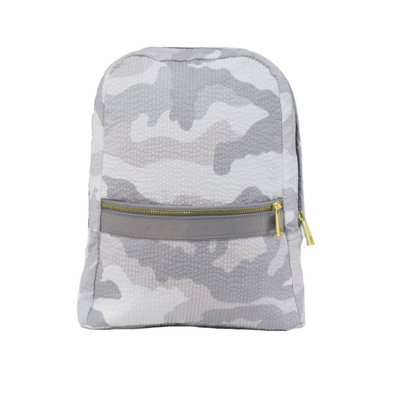 Snow Camo Seersucker Medium Backpack - Twinkle Twinkle Little One