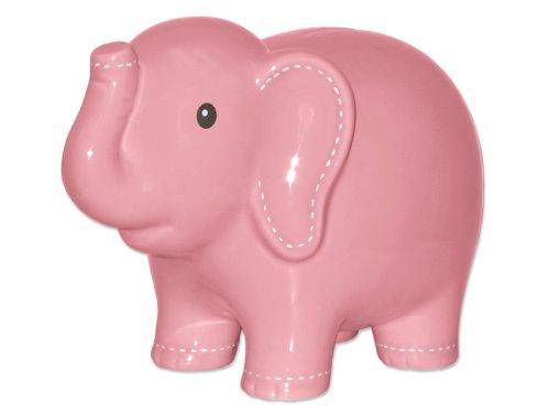 Large Stitched Elephant Bank