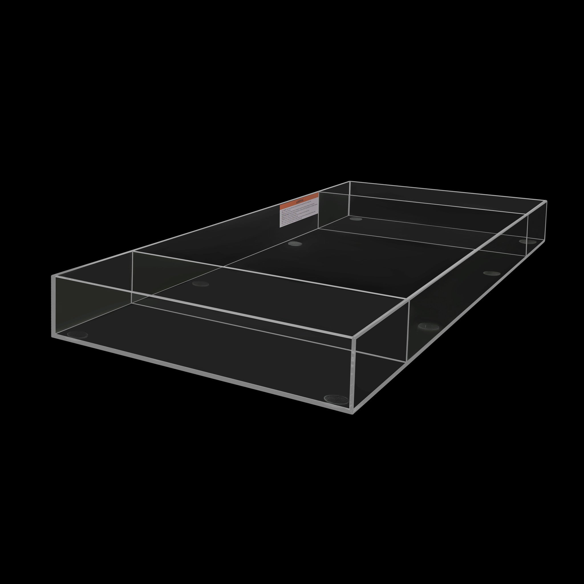 Acrylic Lucite Changing Tray With Side Compartments - Twinkle Twinkle Little One