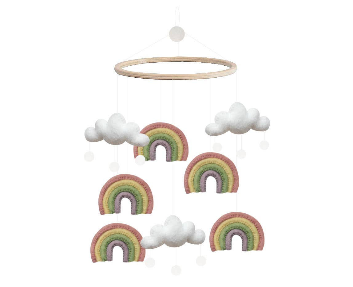 Pastel Rainbow Mobile - Twinkle Twinkle Little One