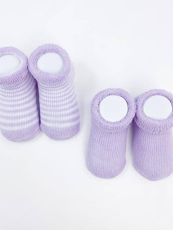 Terry Baby Socks - Two Pair Set - Twinkle Twinkle Little One