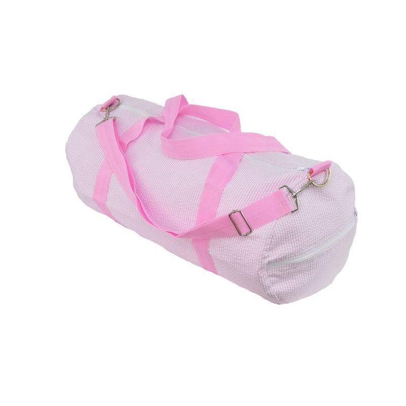 Pink Seersucker Weekend Duffel - Twinkle Twinkle Little One