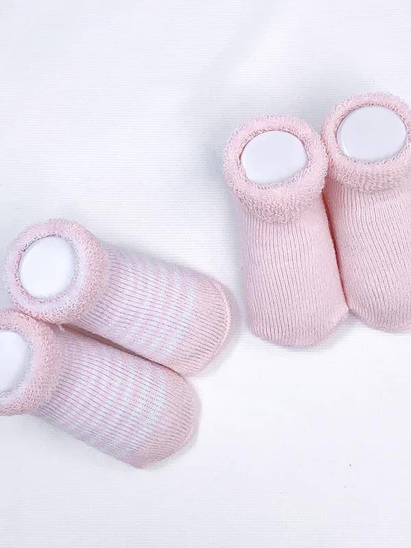 Terry Baby Socks - Two Pair Set - Twinkle Twinkle Little One