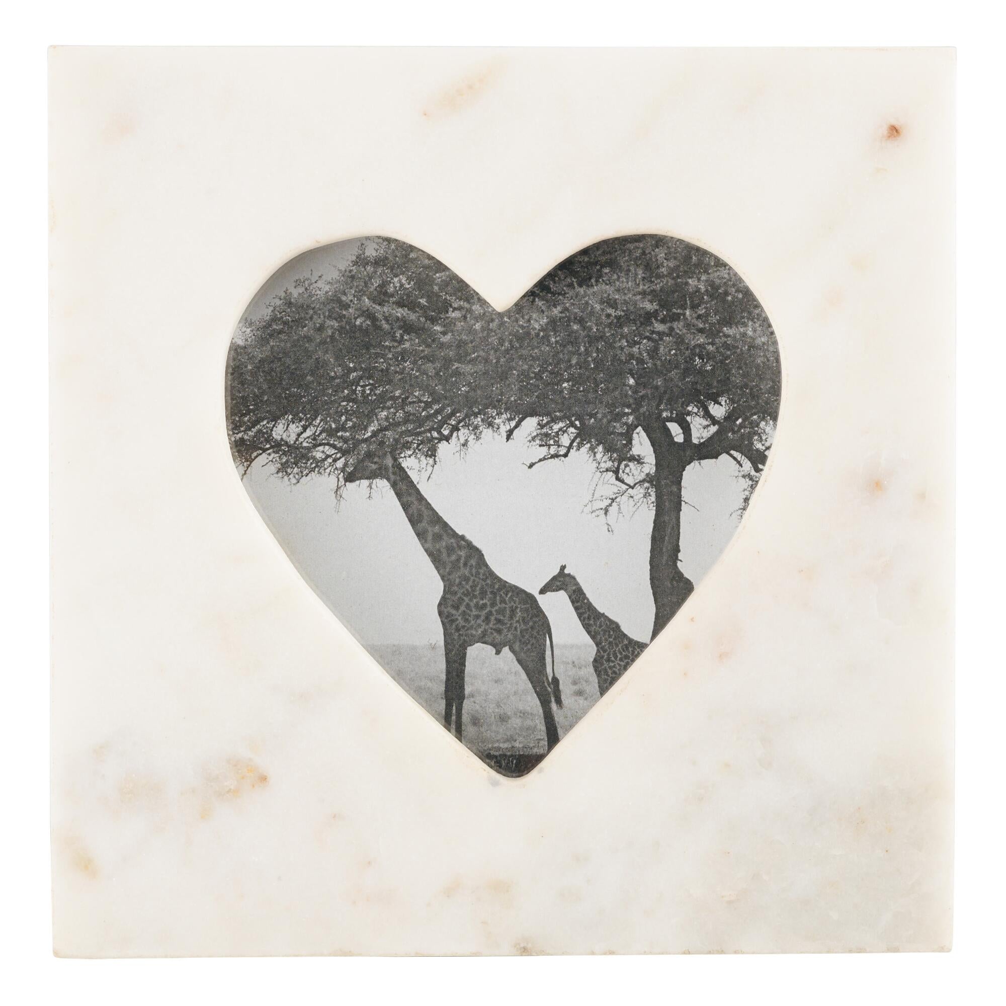 6x6 Marble Heart Frame - Twinkle Twinkle Little One