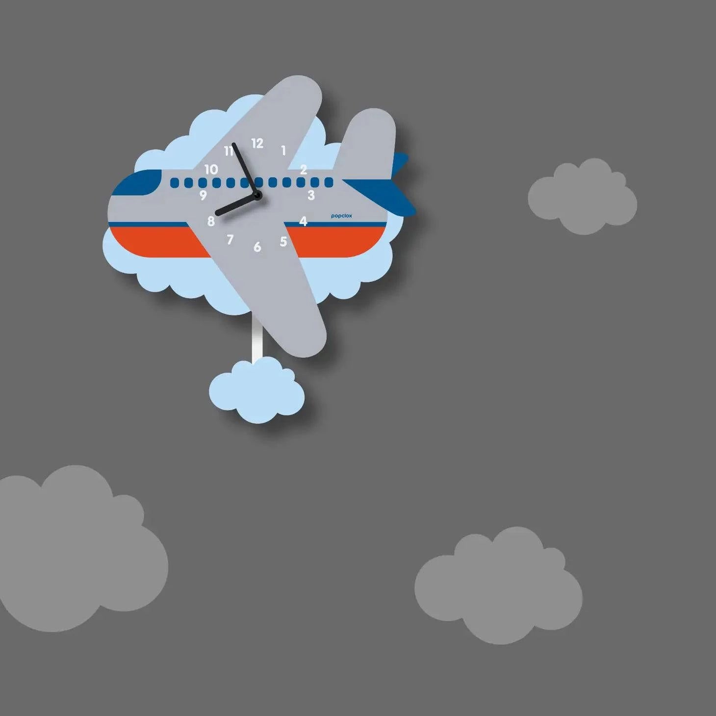 Airplane Pendulum 3-D Clock - Twinkle Twinkle Little One