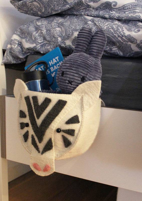 Mask Head Bedtime Pouch - Zebra - Twinkle Twinkle Little One