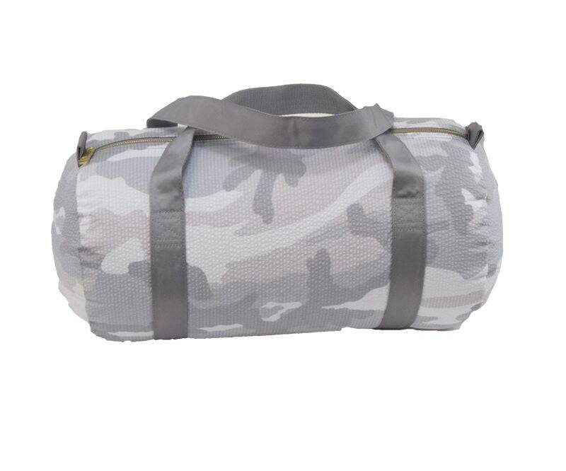 Snow Camo Seersucker Medium Duffel - Twinkle Twinkle Little One