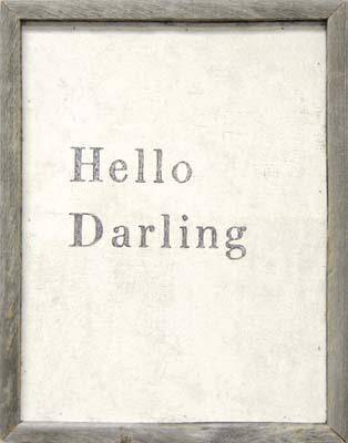 Hello Darling Art Piece