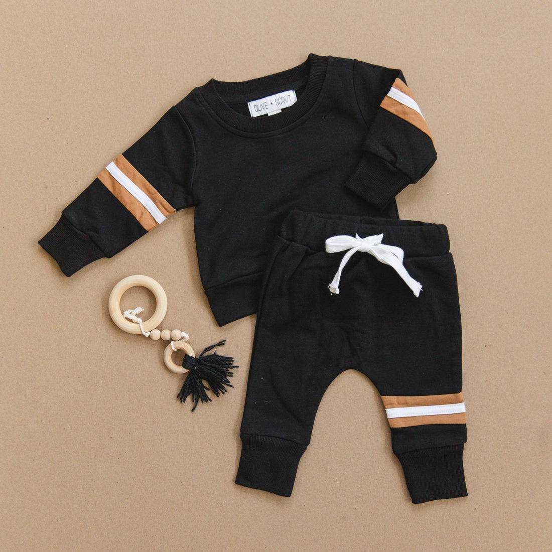 Arlo Jogger Set - Black - Twinkle Twinkle Little One
