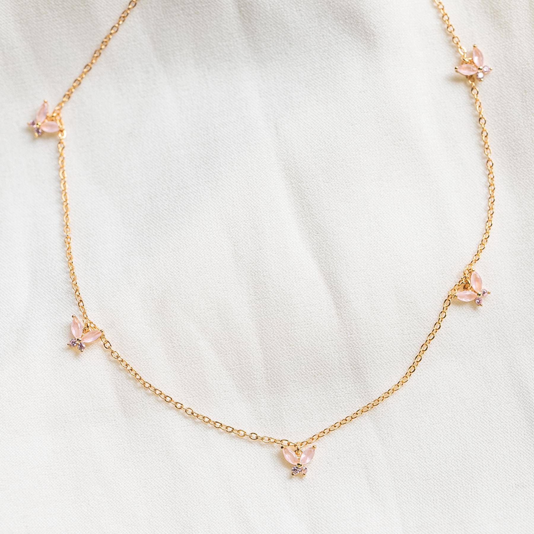 Baby Pink Mari Choker - Gold - Twinkle Twinkle Little One