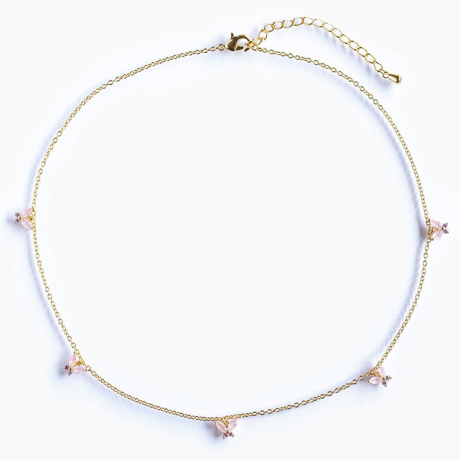 Baby Pink Mari Choker - Gold - Twinkle Twinkle Little One