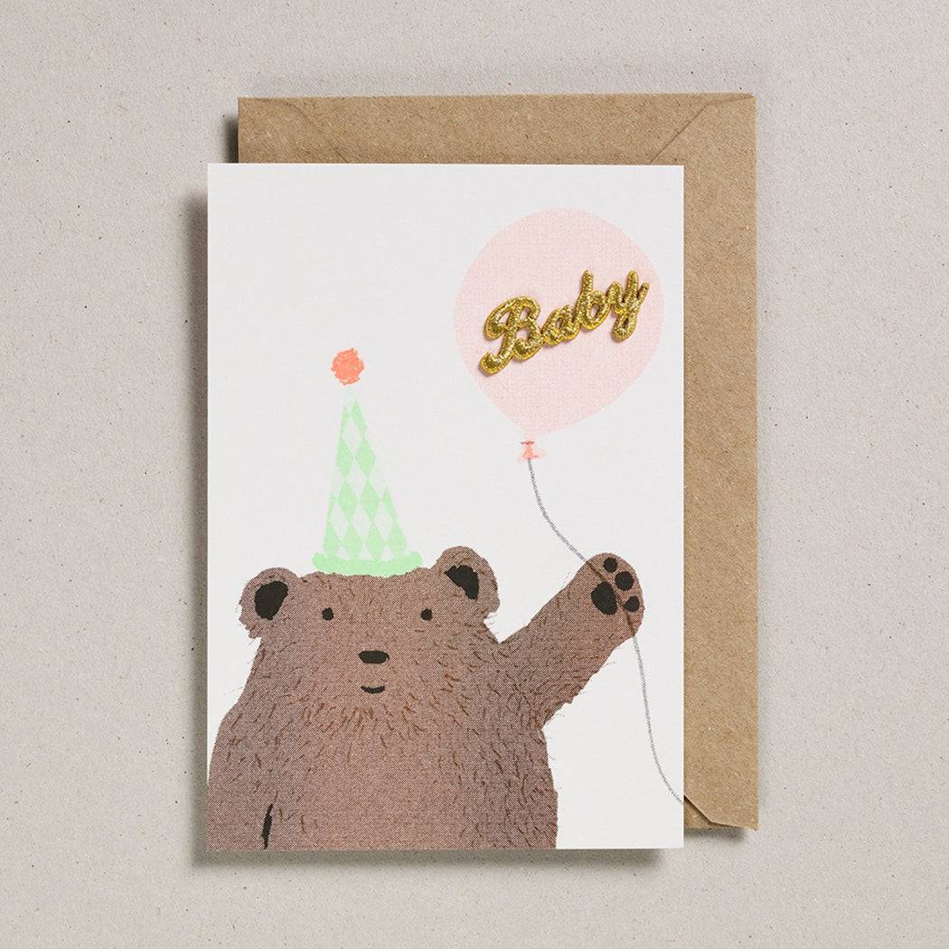 Bear & Balloon Card - Twinkle Twinkle Little One