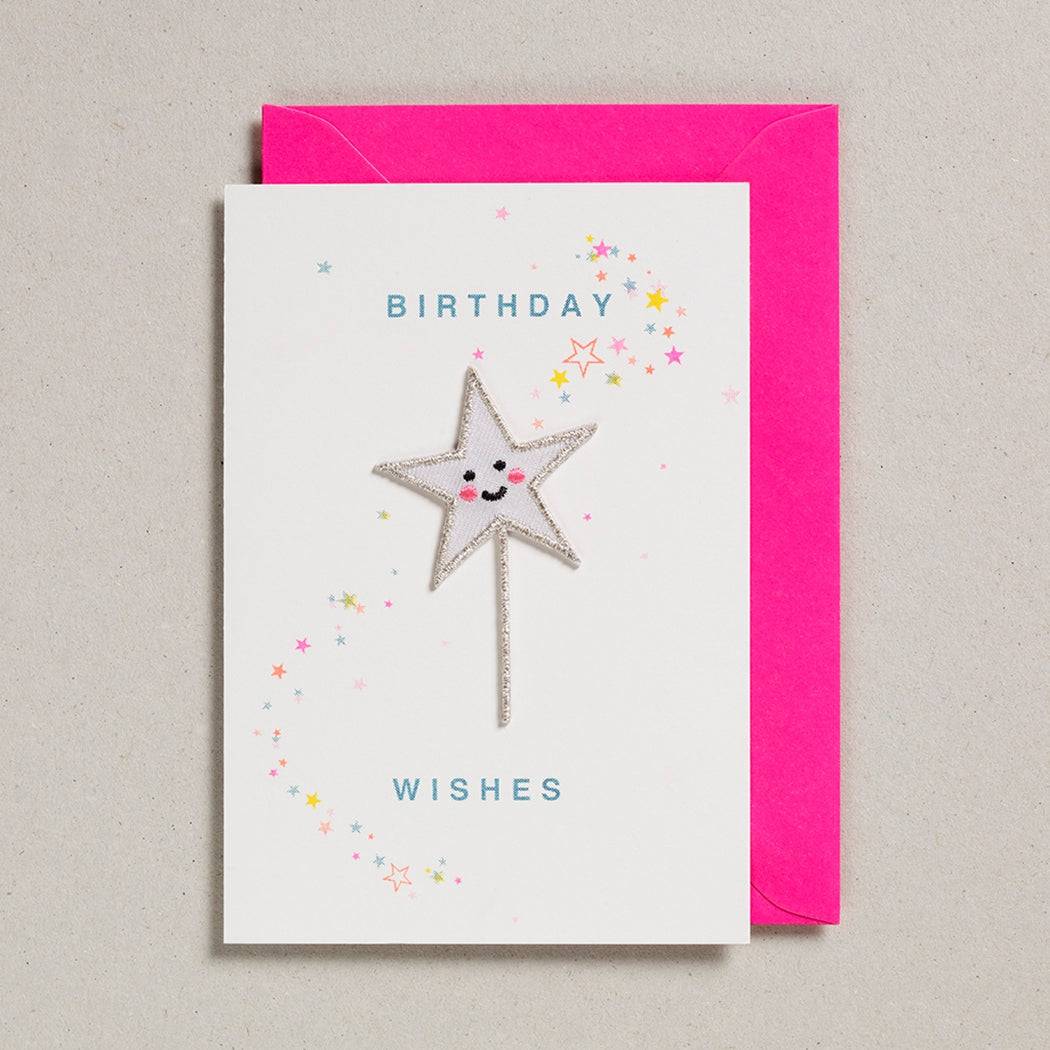 Birthday Wishes Star Wand Card - Twinkle Twinkle Little One