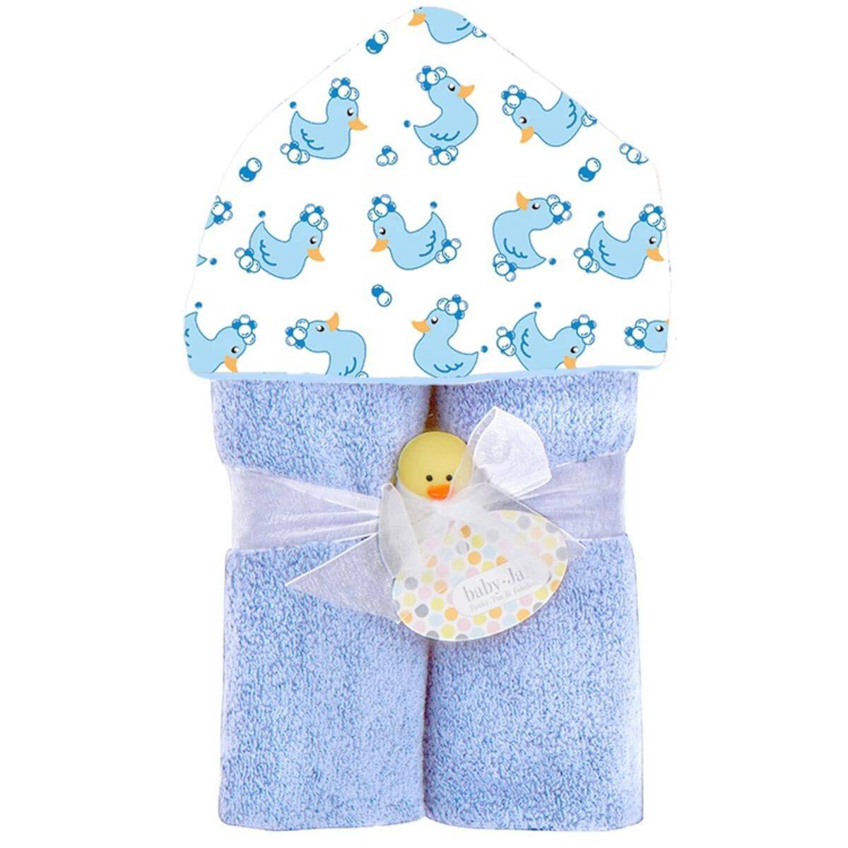 Blue Ducky Plush Deluxe Hooded Towel - Twinkle Twinkle Little One