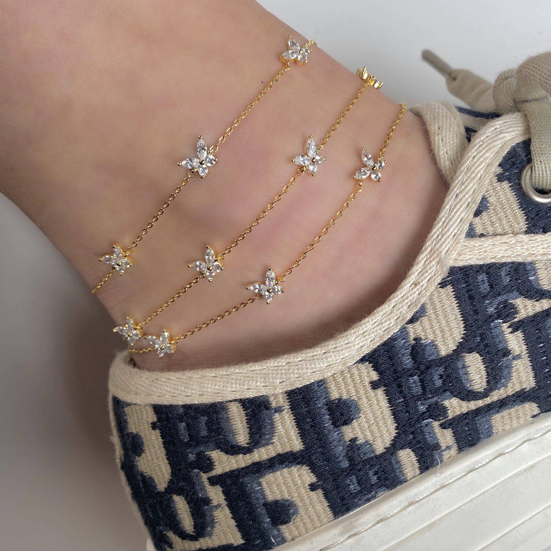Born to Fly Anklet - Gold - Twinkle Twinkle Little One