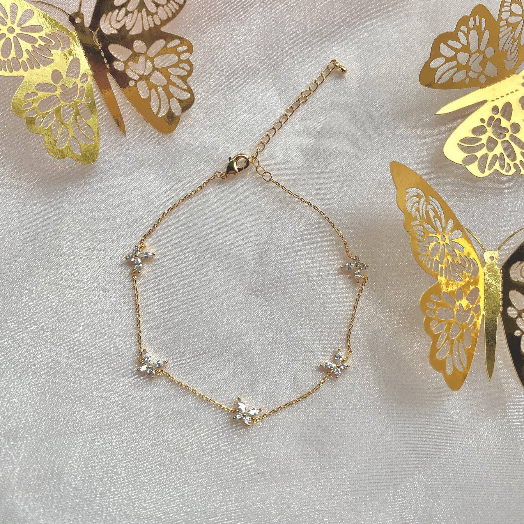 Born to Fly Anklet - Gold - Twinkle Twinkle Little One