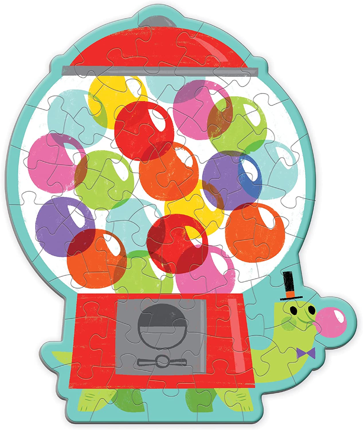 Bubblegum Turtle 48 Piece Scratch and Sniff Shaped Mini Puzzle - Twinkle Twinkle Little One