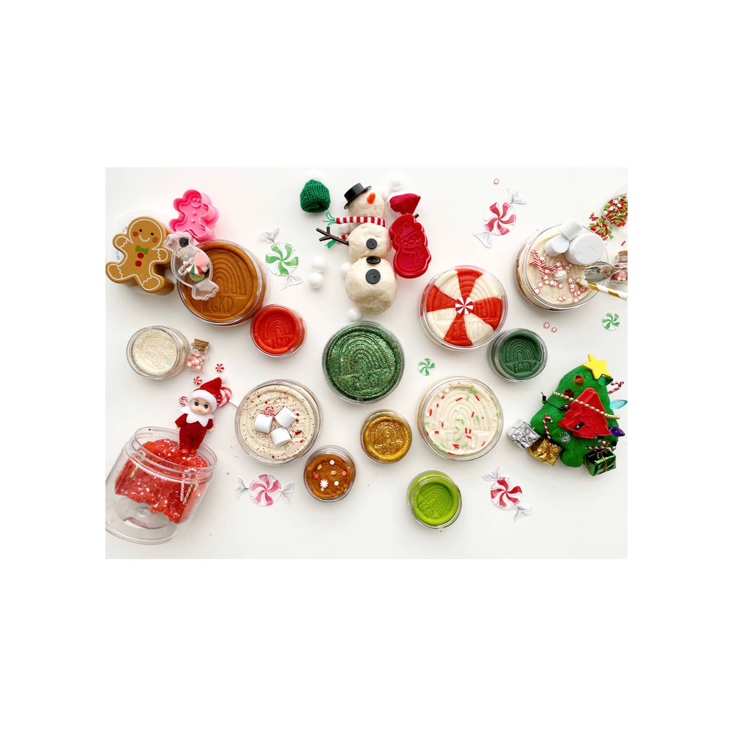 Build a Snowman Dough Globe Sensory Play Dough Kit - Twinkle Twinkle Little One