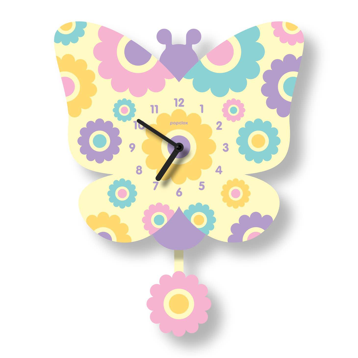 Butterfly Pendulum 3-D Clock - Twinkle Twinkle Little One