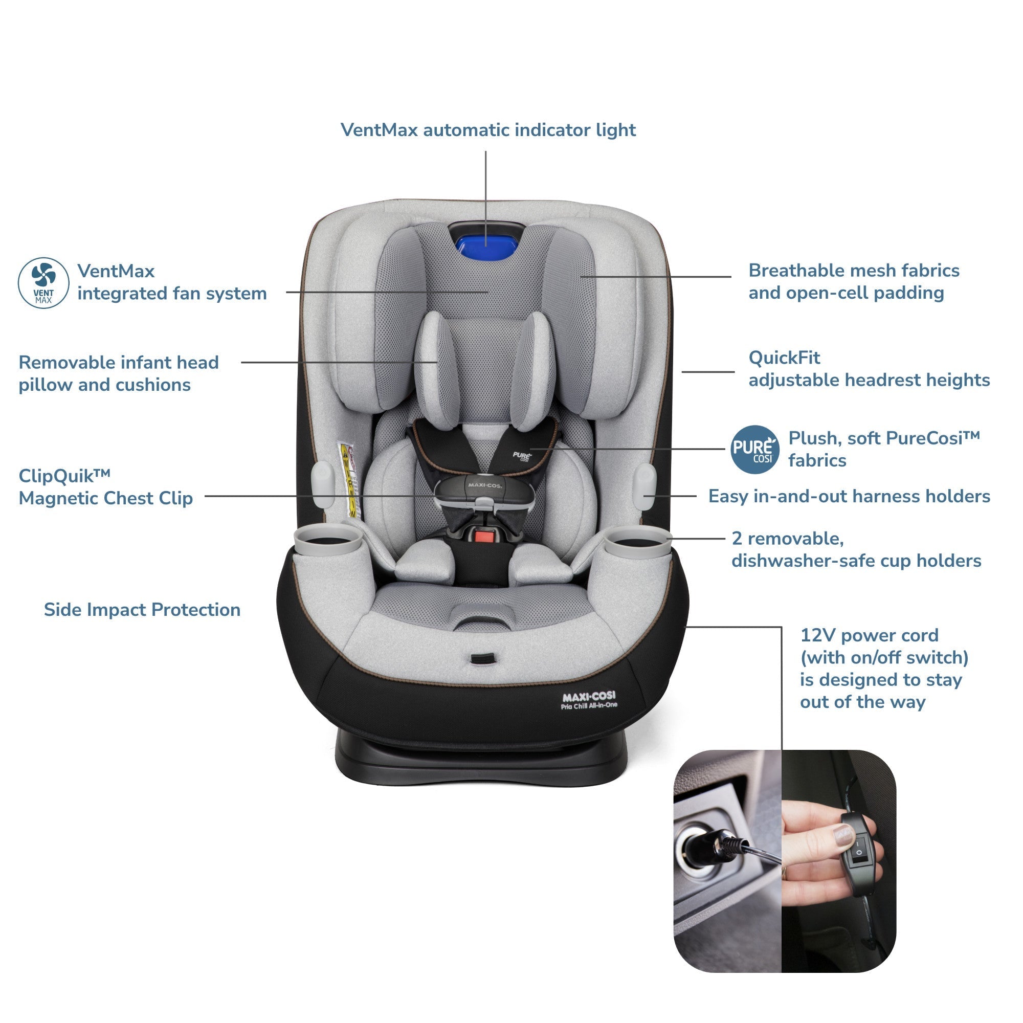 Maxi-Cosi Pria Chill All-in-One Convertible Car Seat - Twinkle Twinkle Little One