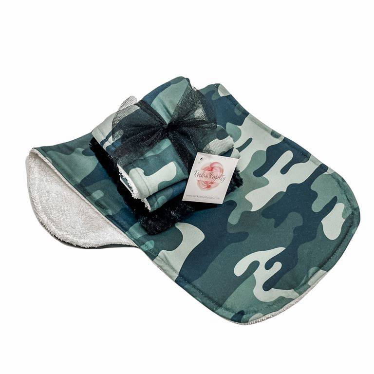 Camo Burp Cloth Set - Twinkle Twinkle Little One