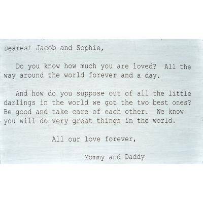 Custom Love Letter Art Piece