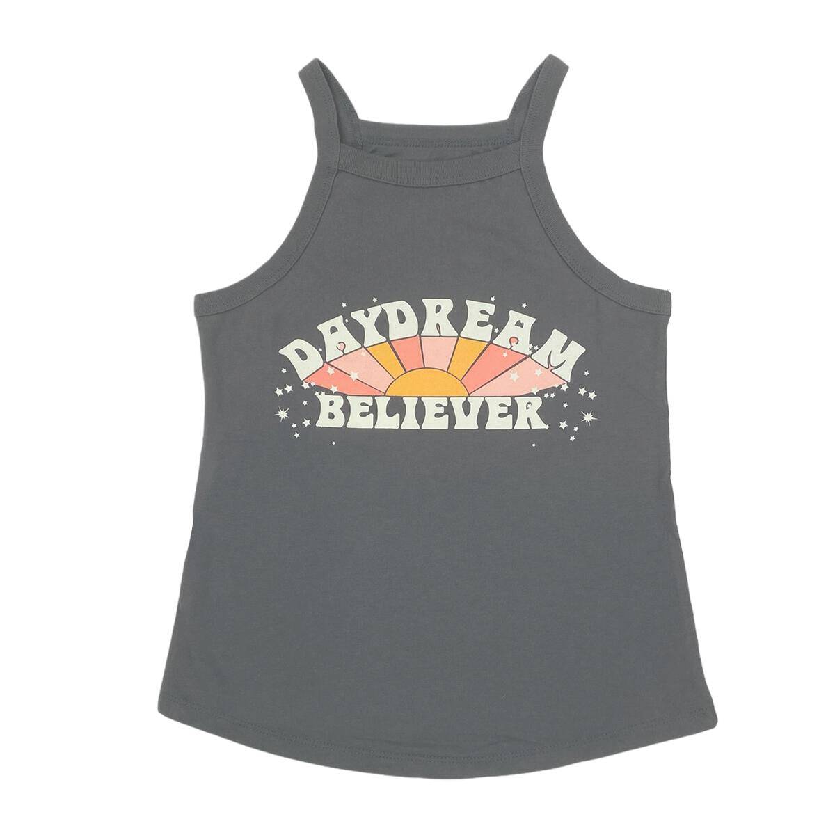 Tiny Whales Daydream Believer Faded Black Racer Tank - Twinkle Twinkle Little One