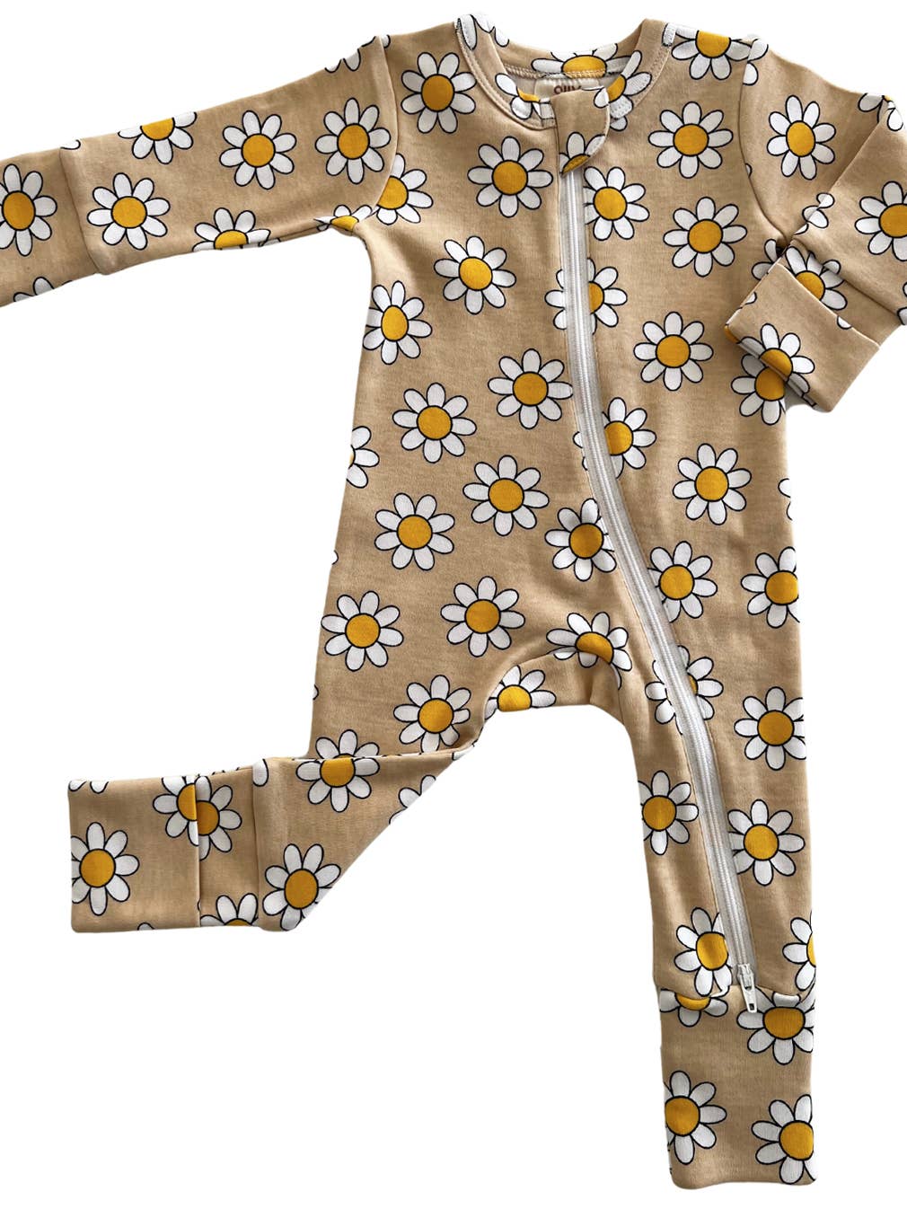 Daisy Pop Biscotti Organic 2-Way Zip Romper - Twinkle Twinkle Little One