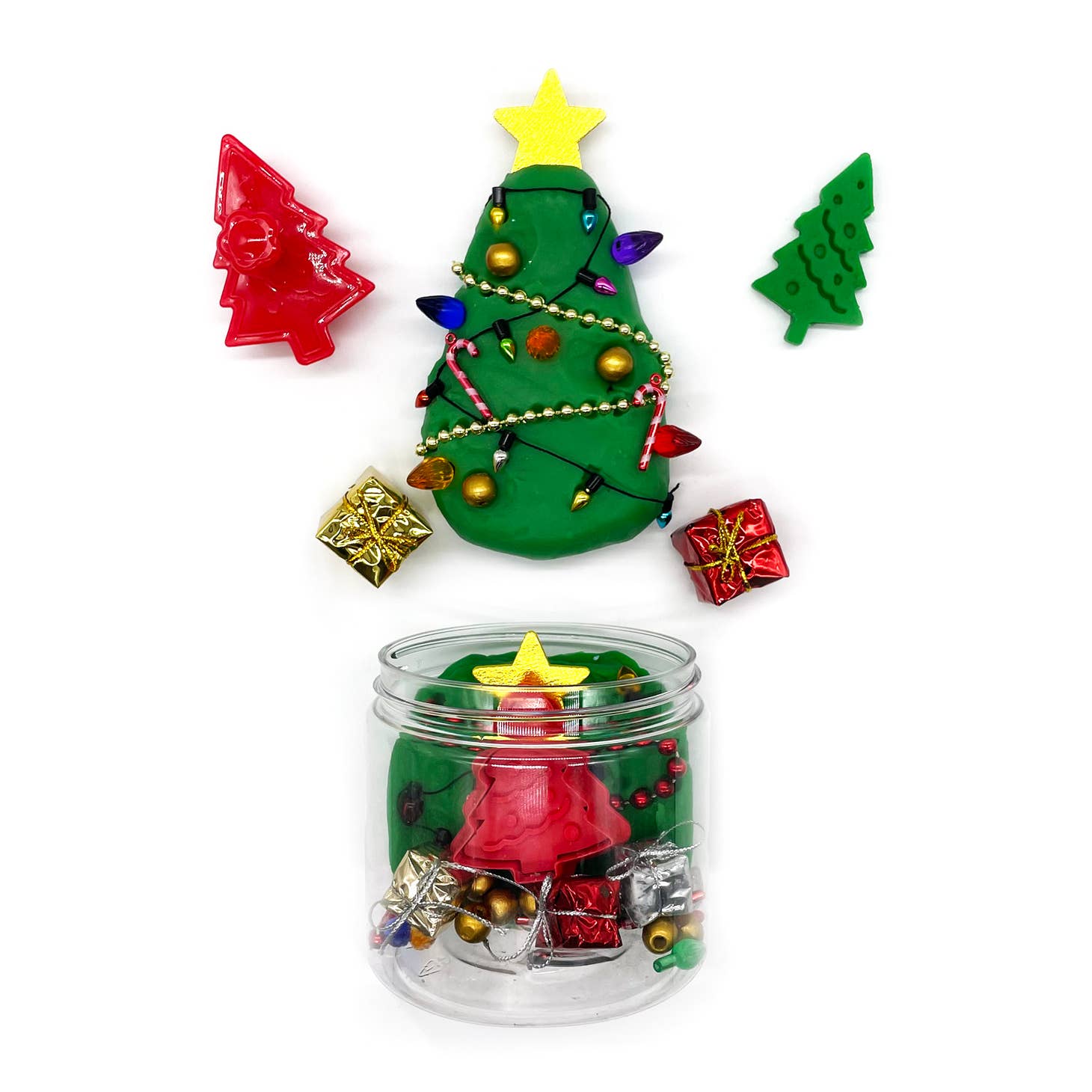 Decorate a Christmas Tree Dough Globe Sensory Play Dough Kit - Twinkle Twinkle Little One