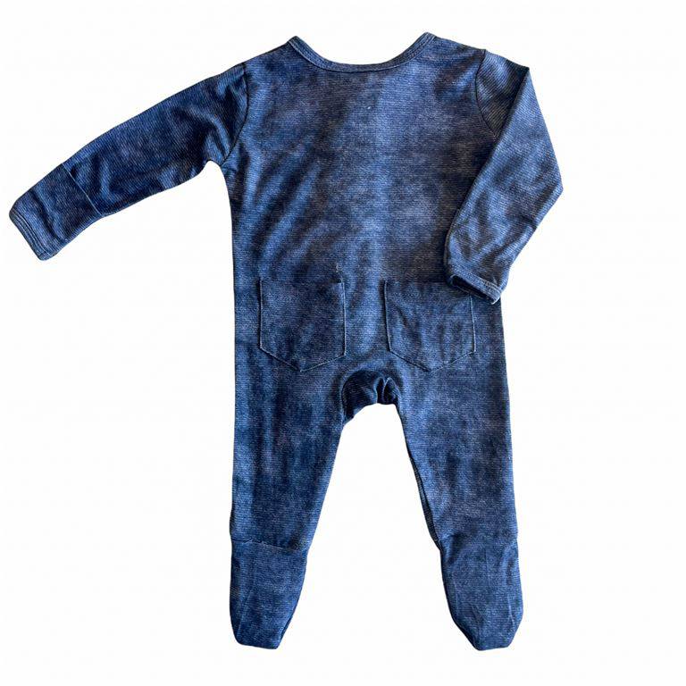 Denim Footie - Twinkle Twinkle Little One