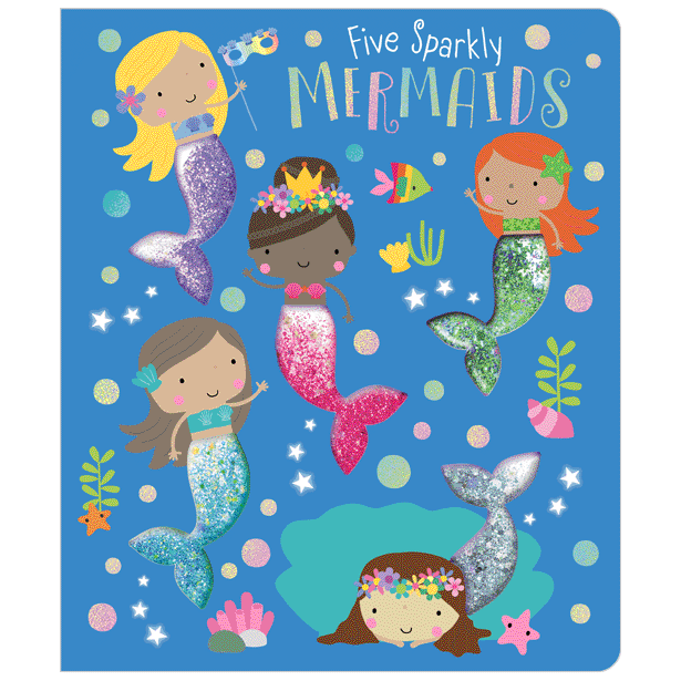 Five Sparkly Mermaids Board Book - Twinkle Twinkle Little One