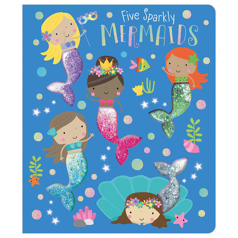 Five Sparkly Mermaids Board Book - Twinkle Twinkle Little One
