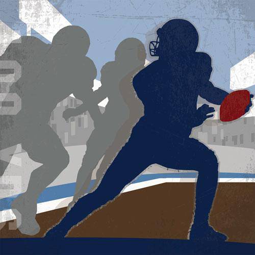 Football 100 Yards Wall Art Twinkle Twinkle Little One