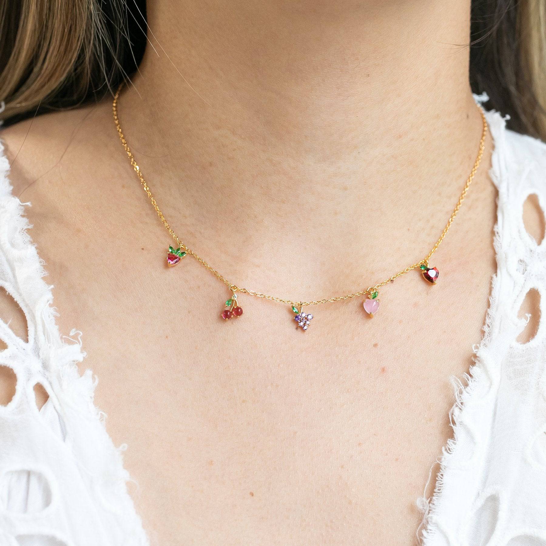 Fruit Basket Choker - Gold - Twinkle Twinkle Little One