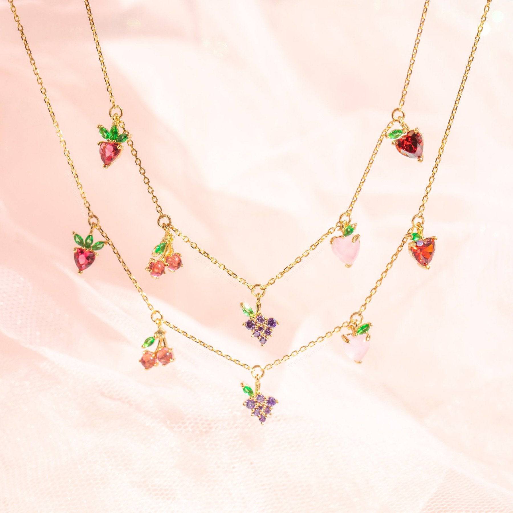 Fruit Basket Choker - Gold - Twinkle Twinkle Little One