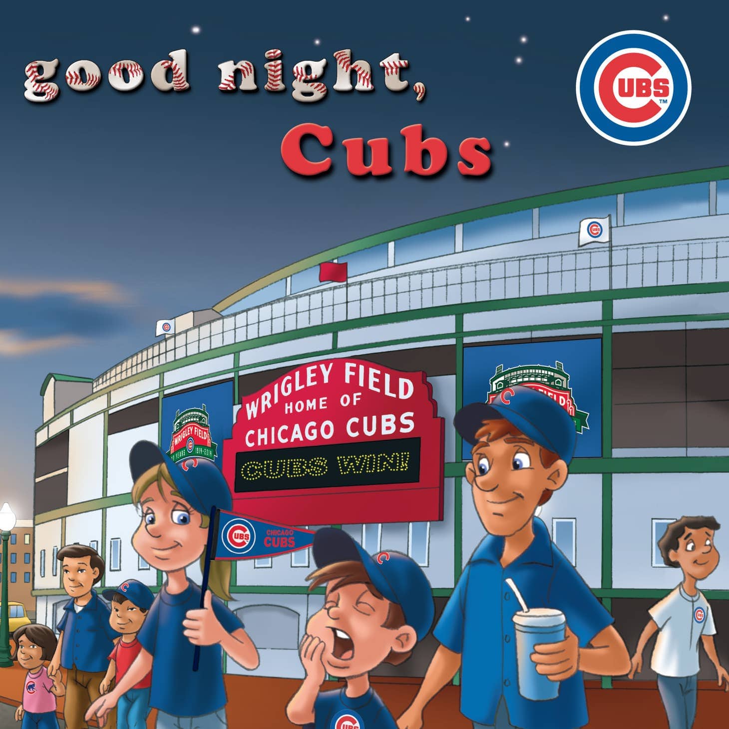 Cubs Baseball Skyline Blue Shirt - Bows & Babes