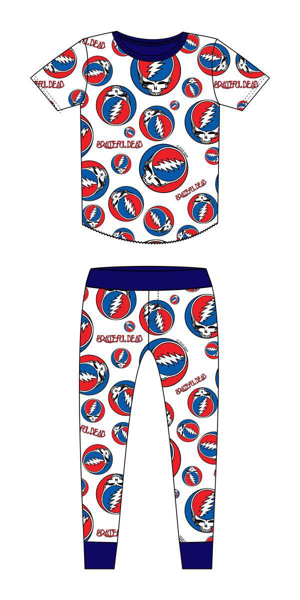 Grateful Dead Short Sleeve Bamboo Base Layer Set - Twinkle Twinkle Little One