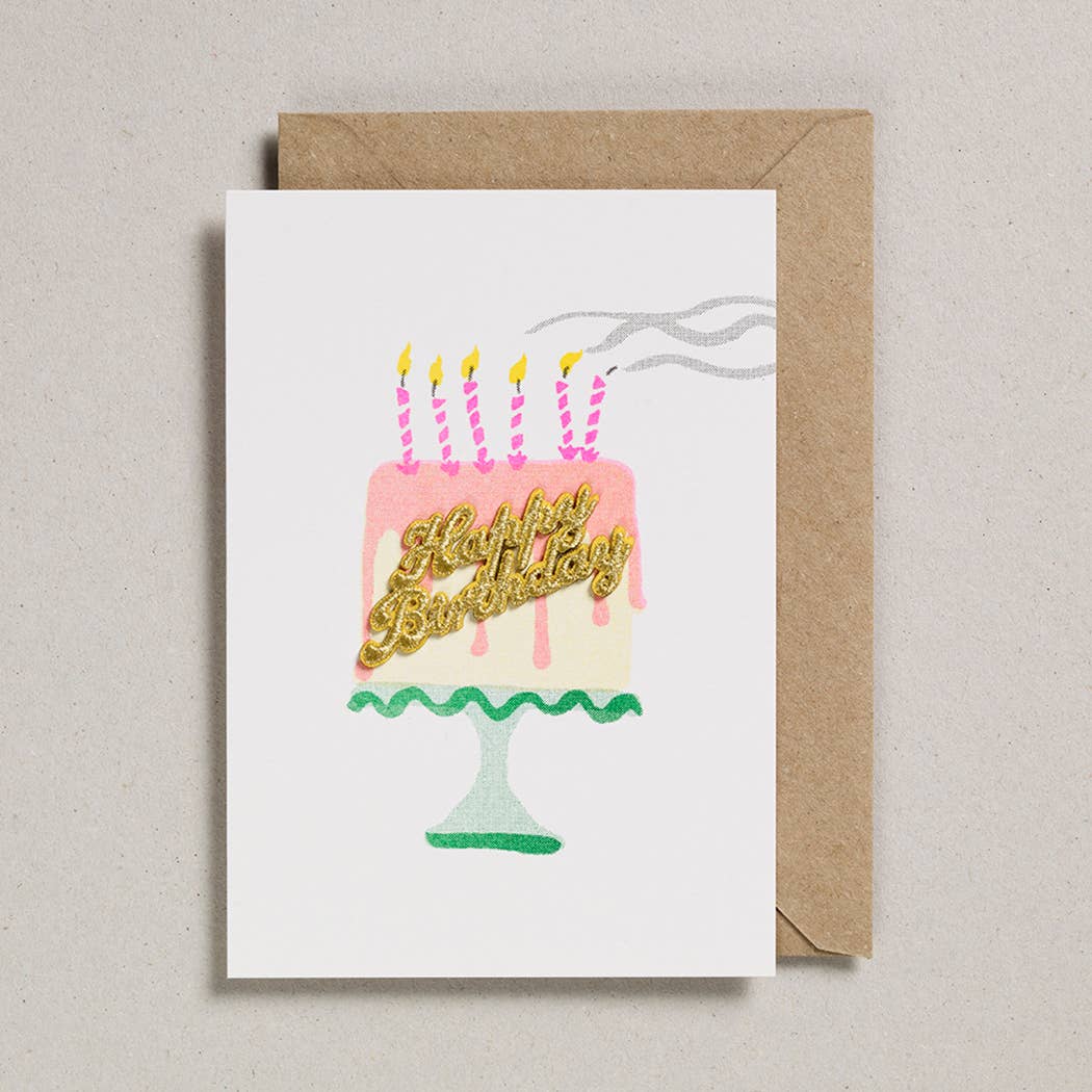 Happy Birthday Cake Card - Twinkle Twinkle Little One