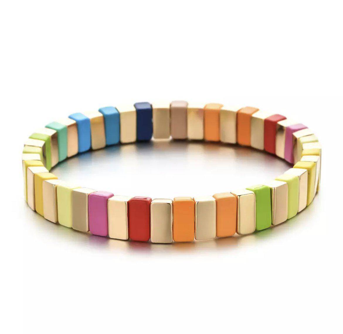 Stretchy Tile Multi-Color Bracelet - Twinkle Twinkle Little One