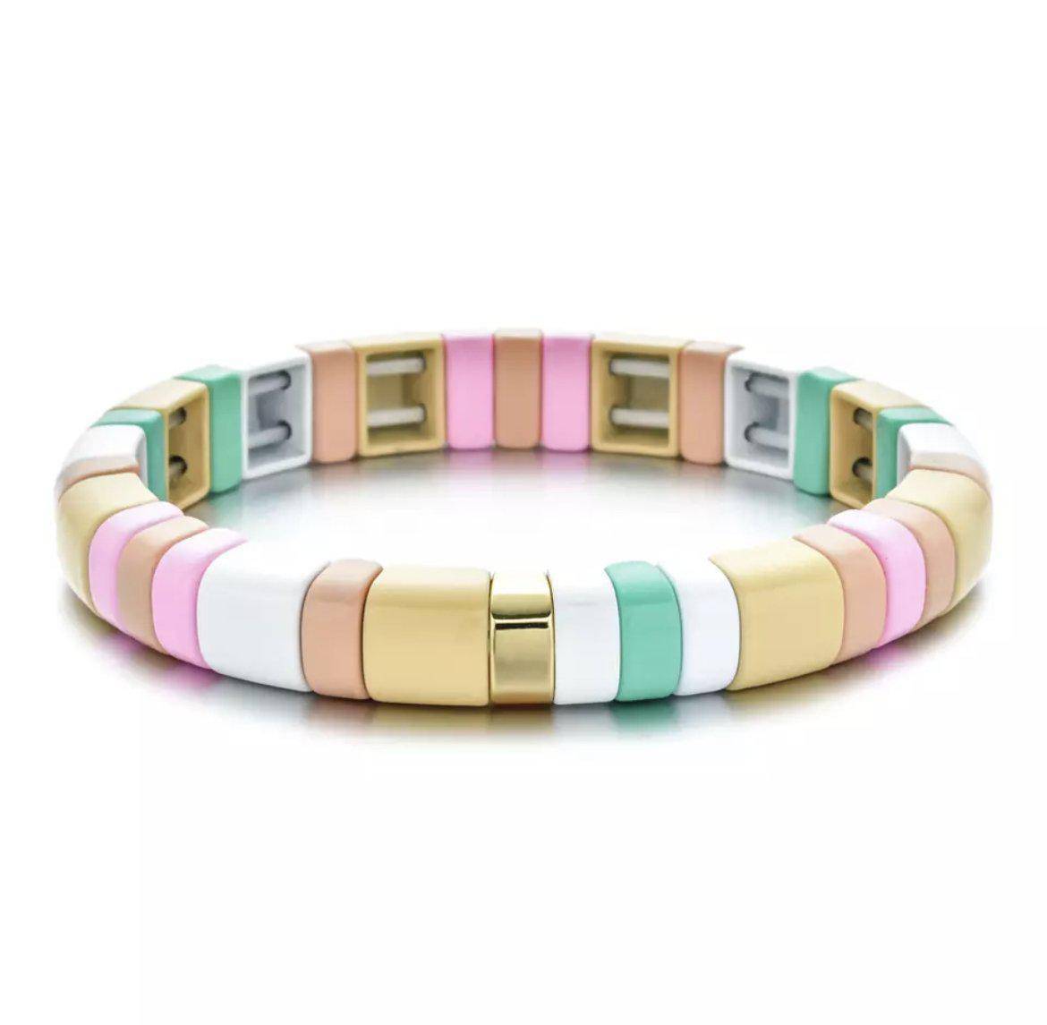Stretchy Tile Multi-Color Bracelet - Twinkle Twinkle Little One