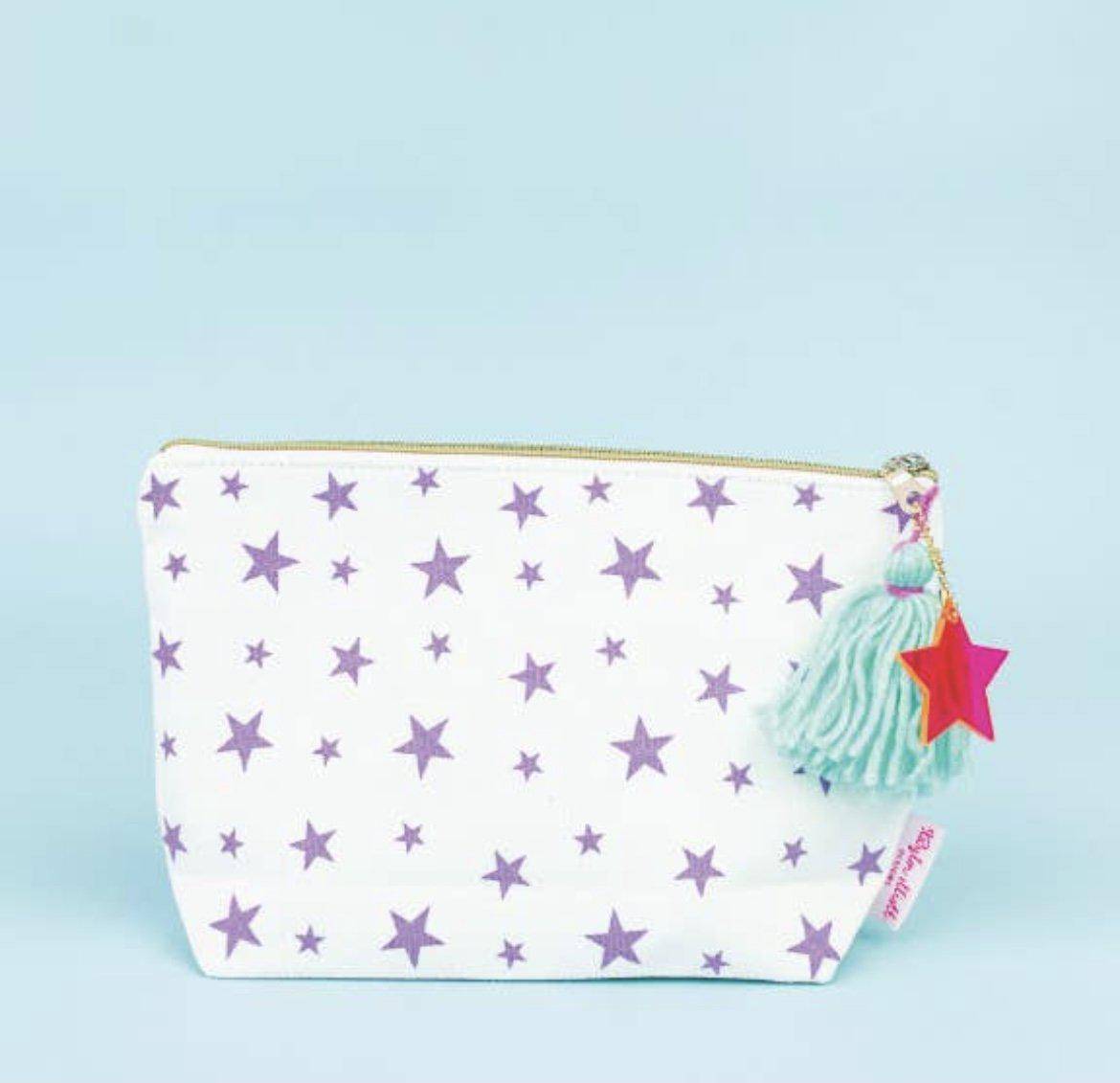 Large Multi-Pom Pom Pouch - Twinkle Twinkle Little One