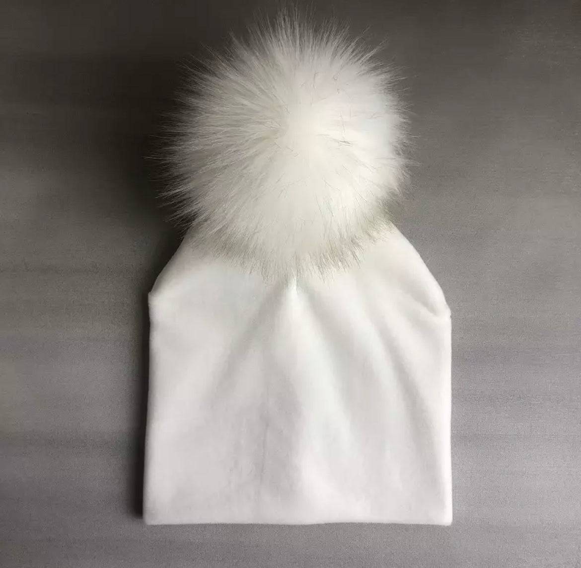 Velvet Pom Pom Hat - Twinkle Twinkle Little One