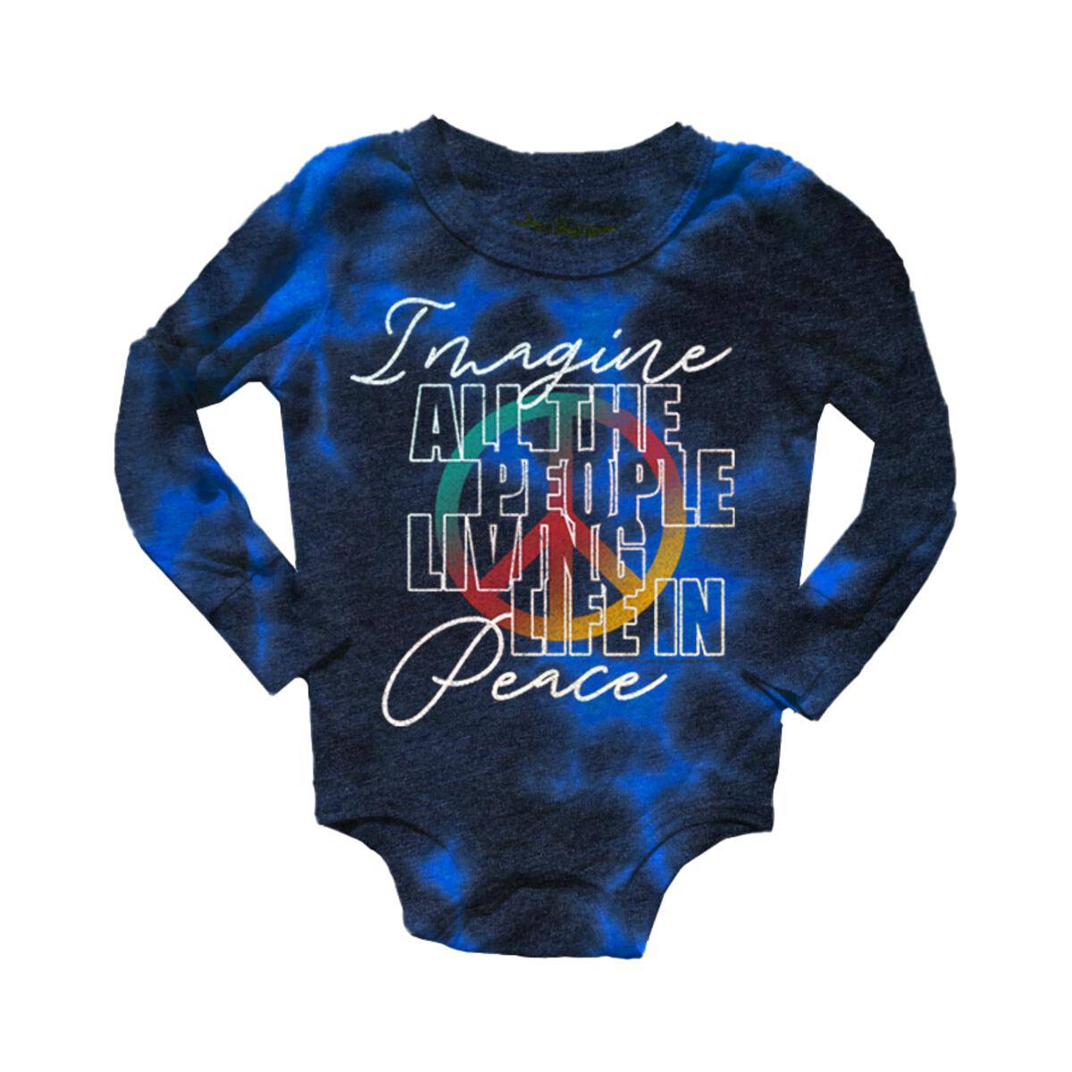 Imagine Tie Dye Long Sleeve Onesie - Twinkle Twinkle Little One