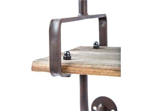 Industrial Wood Wall Shelf