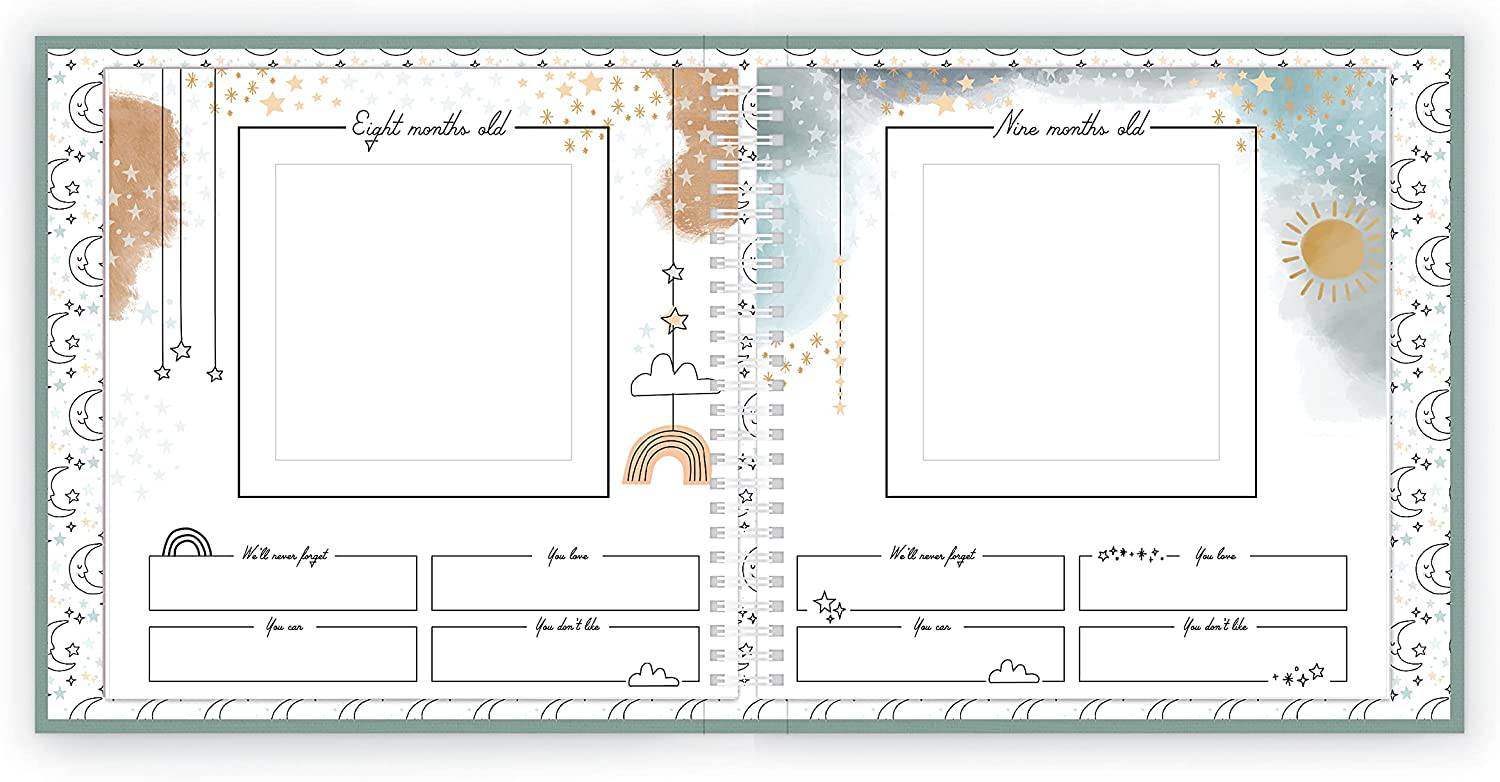 Celestial Skies Theme Luxury Baby Memory Book - Twinkle Twinkle Little One