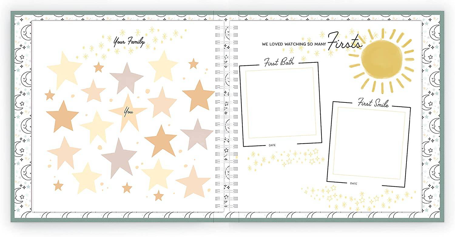 Celestial Skies Theme Luxury Baby Memory Book - Twinkle Twinkle Little One