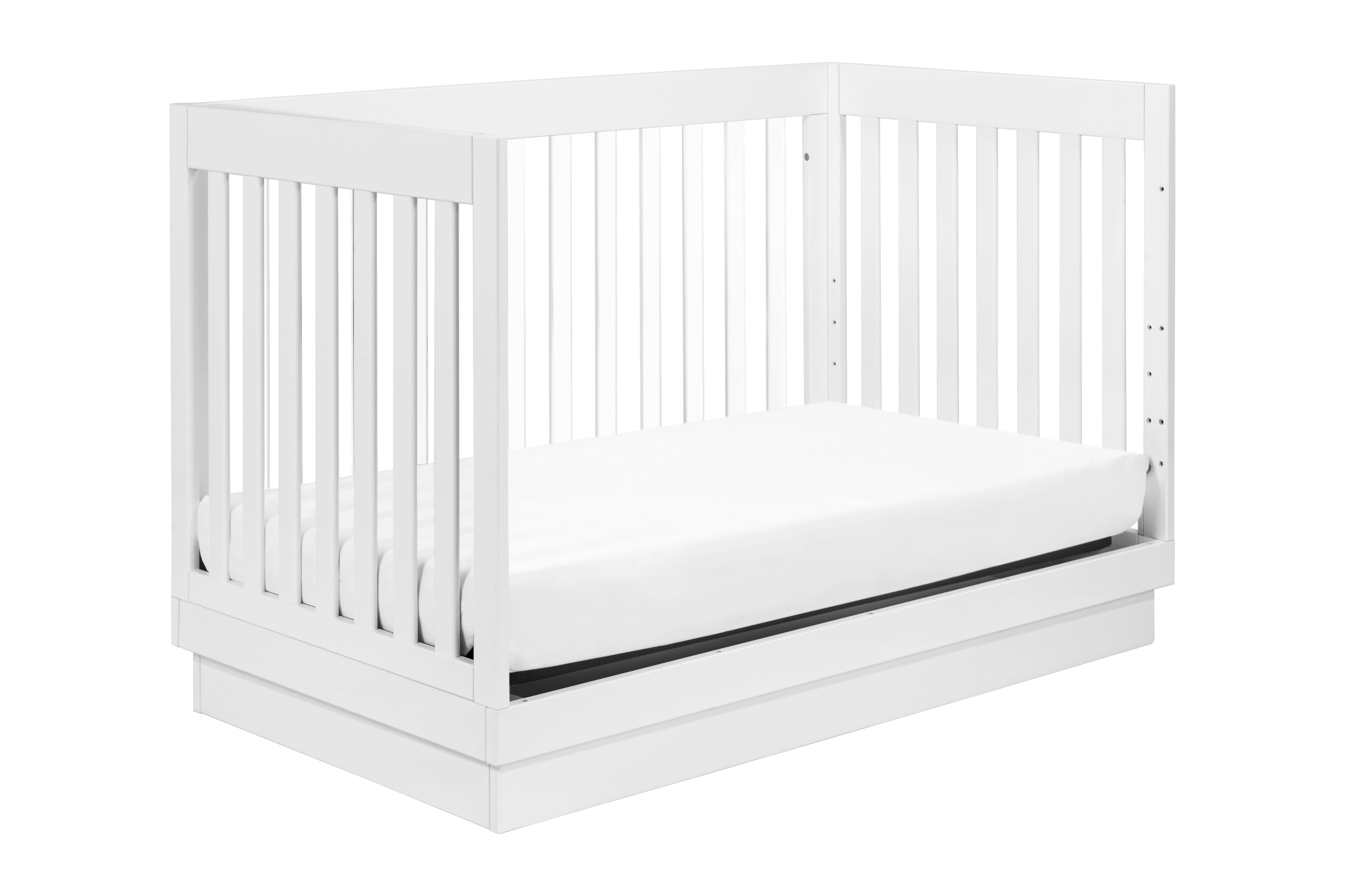 Harlow 3-in-1 Convertible Crib in White & Acrylic - Twinkle Twinkle Little One