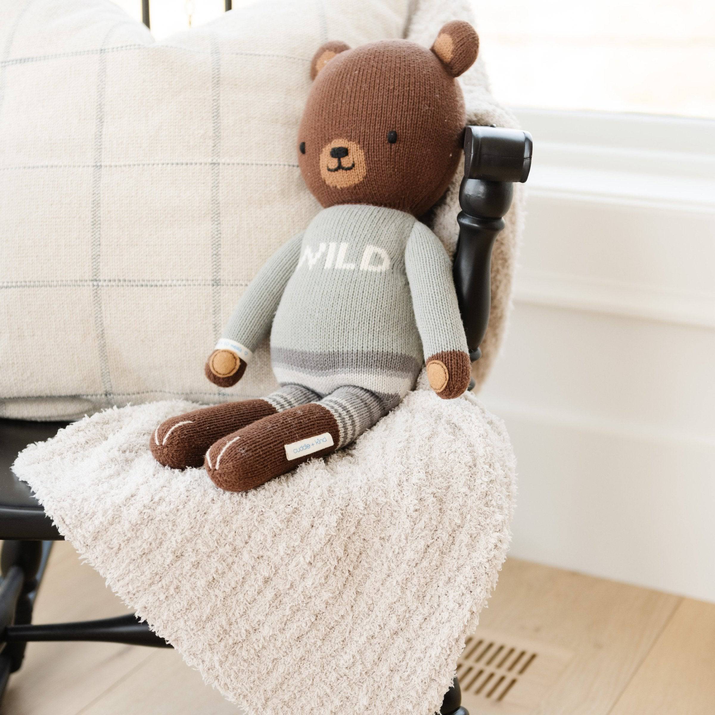 Moonbeam Ribbed Bamboni Receiving Blanket - Twinkle Twinkle Little One