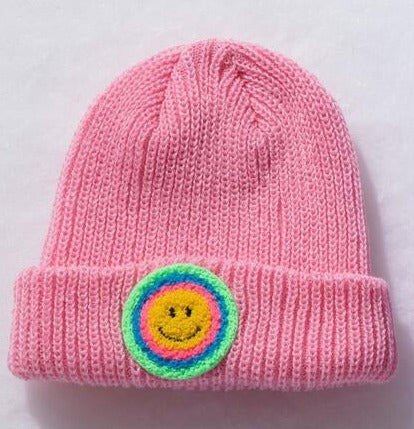 Pink Multi Smile Beanie - Twinkle Twinkle Little One