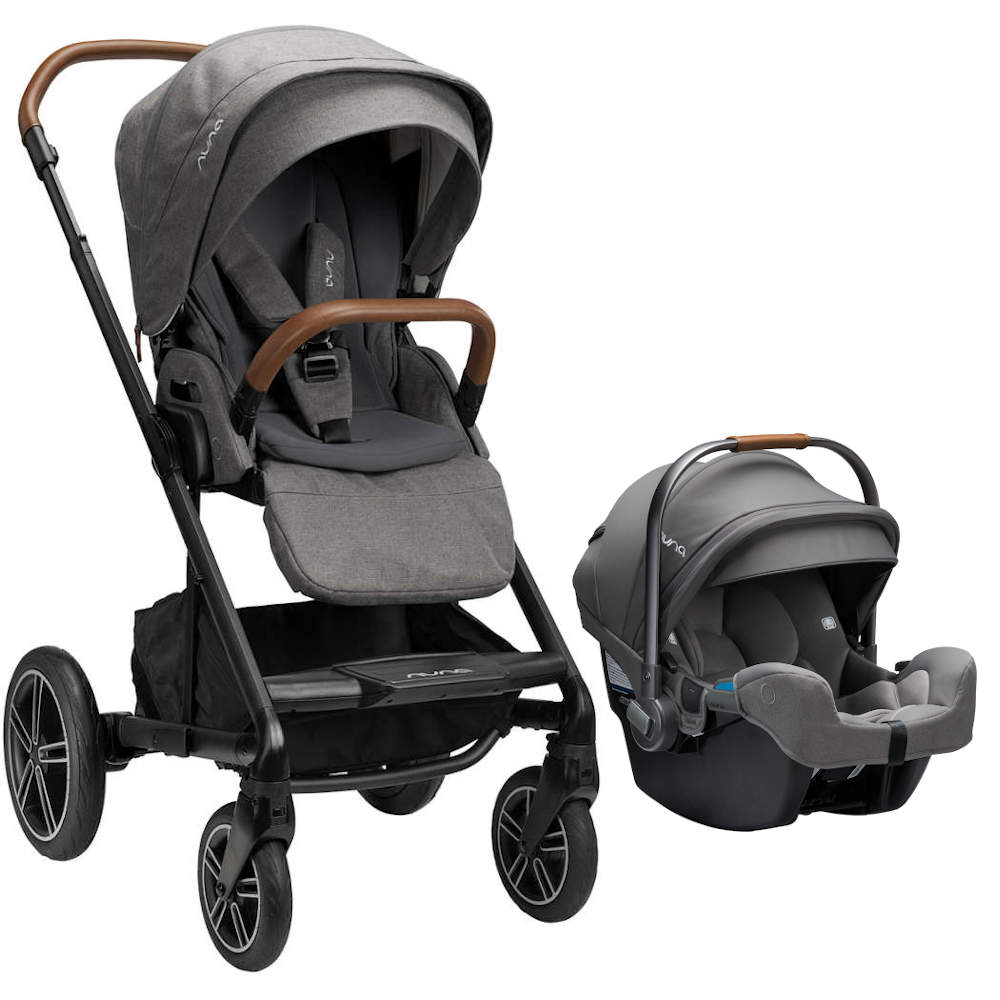 Buy granite Nuna Mixx Next Stroller with MagneTech Secure Snap + Pipa RX Travel System